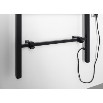 BARBO elektrický sušák ručníků, hranatý, 600x1600mm, 160 W, černá mat BB906