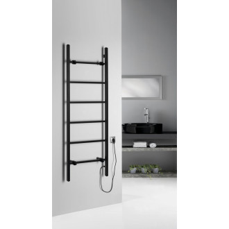 BARBO elektrický sušák ručníků, hranatý, 600x1600mm, 160 W, černá mat BB906