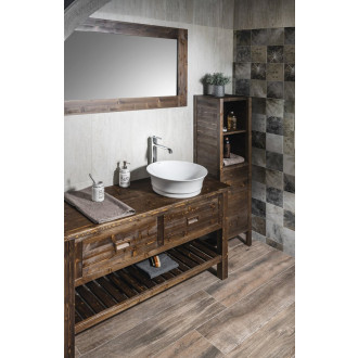 BRAND umyvadlová skříňka 130x73x50cm, mořený smrk BA131S