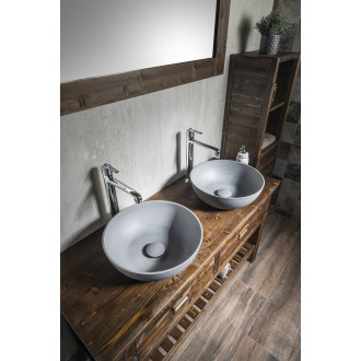 BRAND umyvadlová skříňka 130x73x50cm, mořený smrk BA131S