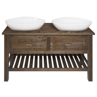 BRAND umyvadlová skříňka 130x73x50cm, mořený smrk BA131S
