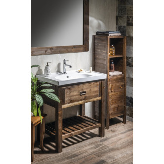 BRAND doplňková skříňka 40x140x30cm, pravá, mořený smrk BA043S