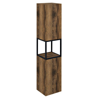 SKARA skříňka 35x171x32cm, 2x dvířka, levá/pravá, černá mat/dub Collingwood CG010-1919