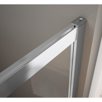 BORG čtvrtkruhová sprchová zástěna 900x900x1950 mm, R550, čiré sklo 751.090.1