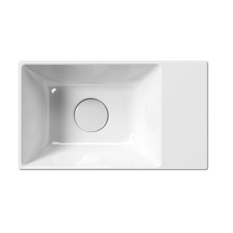 KUBE X keramické umývátko 40x23cm, bez otvoru, pravé/levé, bílá ExtraGlaze 94849011
