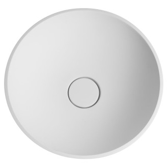 ALTONA umyvadlo volně stojící, litý mramor, průměr 43,5x85cm, kryt výpusti, bílá mat AT435