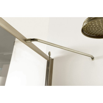 ANTIQUE sprchové dveře otočné, 800mm, pravé, ČIRÉ sklo, bronz, světlý odstín GQ1380RCL