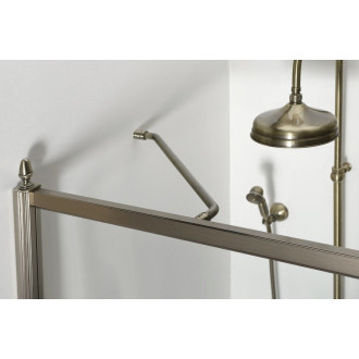 ANTIQUE sprchové dveře otočné, 800mm, pravé, ČIRÉ sklo, bronz, světlý odstín GQ1380RCL