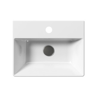 KUBE X keramické umyvadlo 45x35cm, broušená spodní hrana, bílá ExtraGlaze 94859111