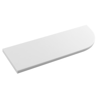 ABELINE rohová police rockstone 300x100mm, excentrická, bílá mat AE300-0101
