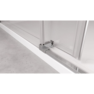 THRON SQUARE sprchové dveře 1200 mm, hranaté pojezdy, čiré sklo TL5012-5002