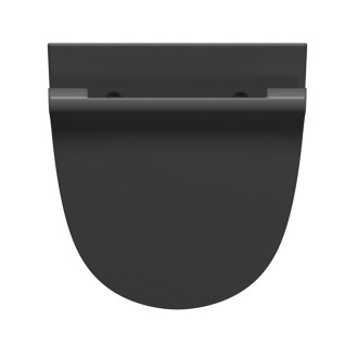 COMMUNITY urinál se zakrytým přívodem vody s otvory pro víko 31x54,5cm, černá mat 769626