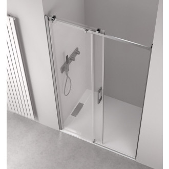 THRON SQUARE sprchové dveře 1600 mm, hranaté pojezdy, čiré sklo TL5016-5002