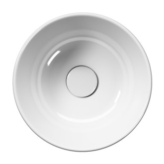 KUBE X keramické umývátko na desku, průměr 32cm, bílá ExtraGlaze 943511