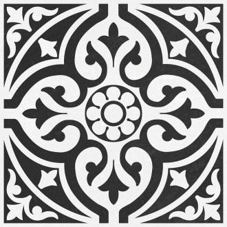 HIDRAULICO dlažba Ronda Black 45x45 (1,62m2) HDO007