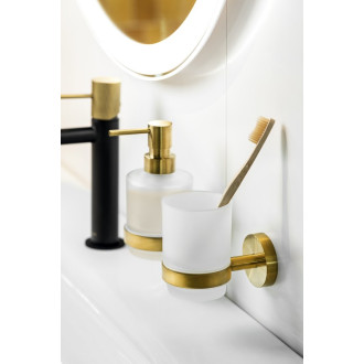 X-ROUND GOLD sklenka, mléčné sklo, zlato mat XR903GB