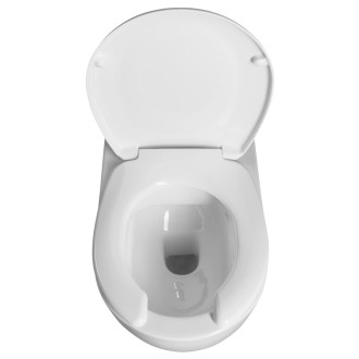 HANDICAP závěsná WC mísa prodloužená, Rimless, 37x70 cm, bílá TU1206