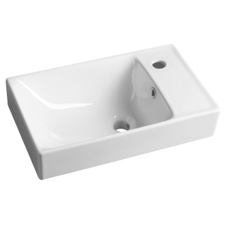 NUALI keramické umývátko 50x30cm, baterie vpravo, bílá TU0129