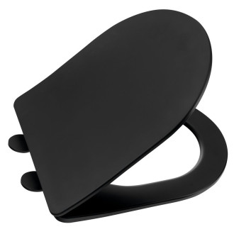 PACO WC sedátko, SLIM, Soft Close, černá mat PCS1012B