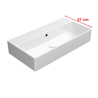 KUBE X keramické umyvadlo 70x37cm, bez otvoru, bílá ExtraGlaze 9455011