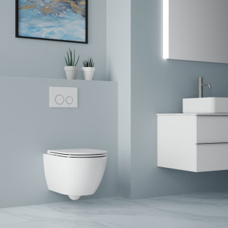 FULDA závěsná WC mísa, Vortex Rimless, 36x52,5cm, bílá 201.408.4