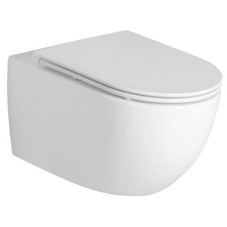 FULDA závěsná WC mísa, Vortex Rimless, 36x52,5cm, bílá 201.408.4