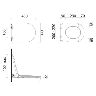 PURA/KUBE X/NORM WC sedátko Soft Close, duroplast, bílá/chrom MS992C11