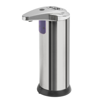 Bezdotykový dávkovač mýdla na postavení, 240ml, 74x184x113mm, nerez lesk 6672