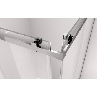 THRON SQUARE čtvercový sprchový kout 900x900mm, hranaté pojezdy, rohový vstup TL2990-5002