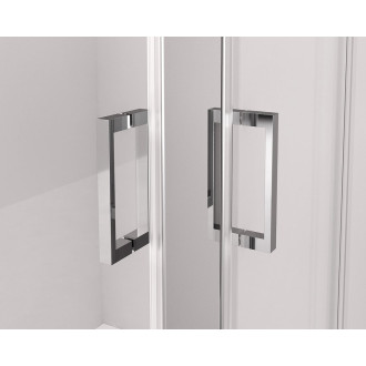 THRON ROUND obdélníkový sprchový kout 1100x800mm, kulaté pojezdy, rohový vstup TL2180-5005