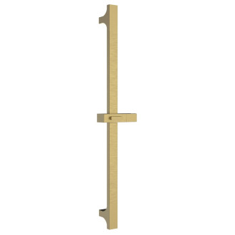 Sprchová tyč, posuvný držák, hranatá, 680mm, ABS/zlato mat 1206-07GB