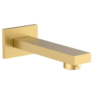 Nástěnná výtoková hubice, hranatá, 160mm, zlato mat BO419