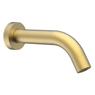 Nástěnná výtoková hubice, kulatá, 174mm, zlato mat BO519