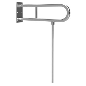 HANDICAP madlo sklopné s opěrnou nohou 600mm, nerez lesk XH521