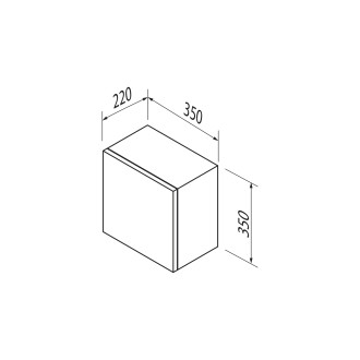 ESPACE skříňka 35x35x22cm, 1x dvířka, levá/pravá, dub alabama ESC830-2222