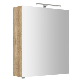 RIWA galerka s LED osvětlením, 60x70x17cm, dub alabama RIW060-0022