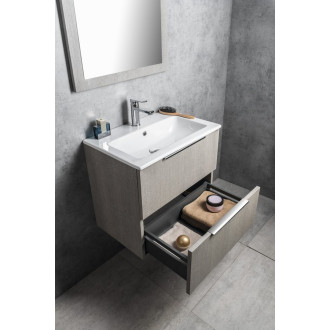 CIRASA umyvadlová skříňka 58x54x39cm, dub stříbrný CR592-1111