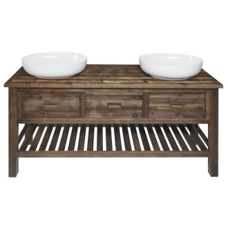 BRAND umyvadlová skříňka 160x73x50cm, mořený smrk BA161S