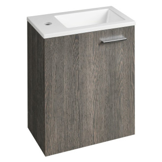 ZOJA skříňka s umyvadlem z litého mramoru 40x22 cm, mali wenge 51049MW-01
