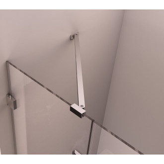 FORTIS EDGE sprchové dveře bez profilu 900mm, čiré sklo, pravé FL1290R