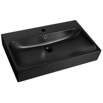 TORIDI keramické umyvadlo 76x46,5cm, černá mat TU0226B