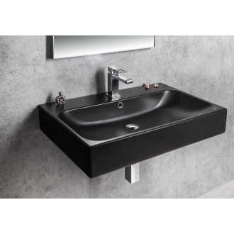 TORIDI keramické umyvadlo 76x46,5cm, černá mat TU0226B