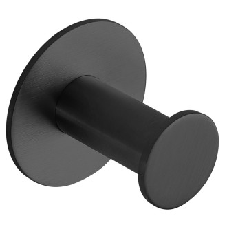 X-ROUND samolepící háček, černá mat XR219B