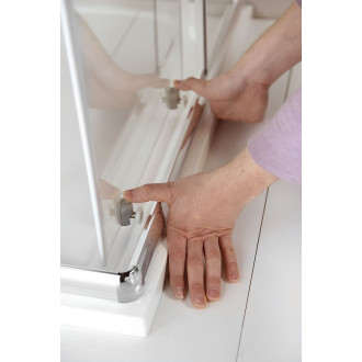 ARLETA čtvrtkruhová sprchová zástěna 800x800mm, čiré sklo HLS800Y