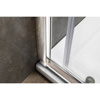 AGGA čtvercová sprchová zástěna 800x800mm, čiré sklo HLF808Y