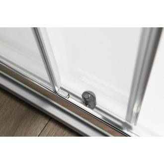 AGGA čtvercová sprchová zástěna 900x900mm, čiré sklo HLF909Y