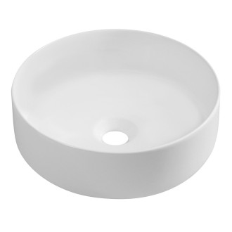 INFINITY ROUND keramické umyvadlo na desku, průměr 36cm, bílá mat 10NF65036-2L