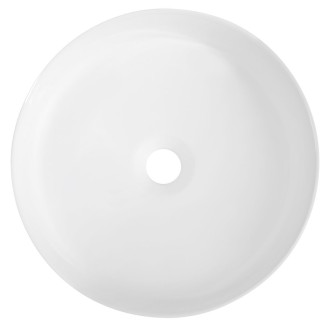 INFINITY ROUND keramické umyvadlo na desku, průměr 36cm, bílá mat 10NF65036-2L