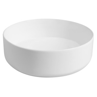 INFINITY ROUND keramické umyvadlo na desku, průměr 36cm, bílá mat 10NF65036-2L