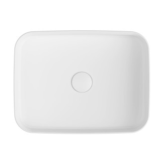 INFINITY RECTANGLE keramické umyvadlo na desku, 50x36cm, bílá mat 10NF65050-2L